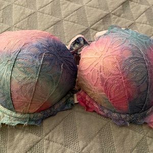 Cute Rave Bra!? 34DD VS Pink Mermaid Front Clasp Bra